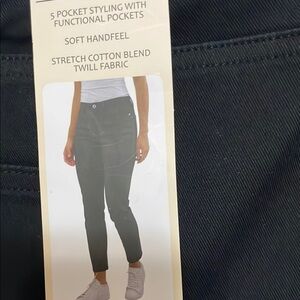 JACHS Girlfriend Black Straight Leg Jeans